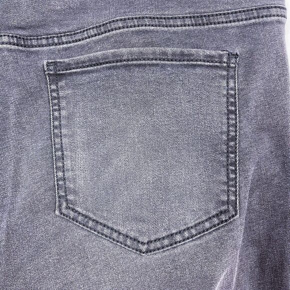 J. Jill 5 Pocket Leggings Jeans‎ Size 12 Gray Faded Black Stretch Denim Mid Rise - Picture 10 of 16